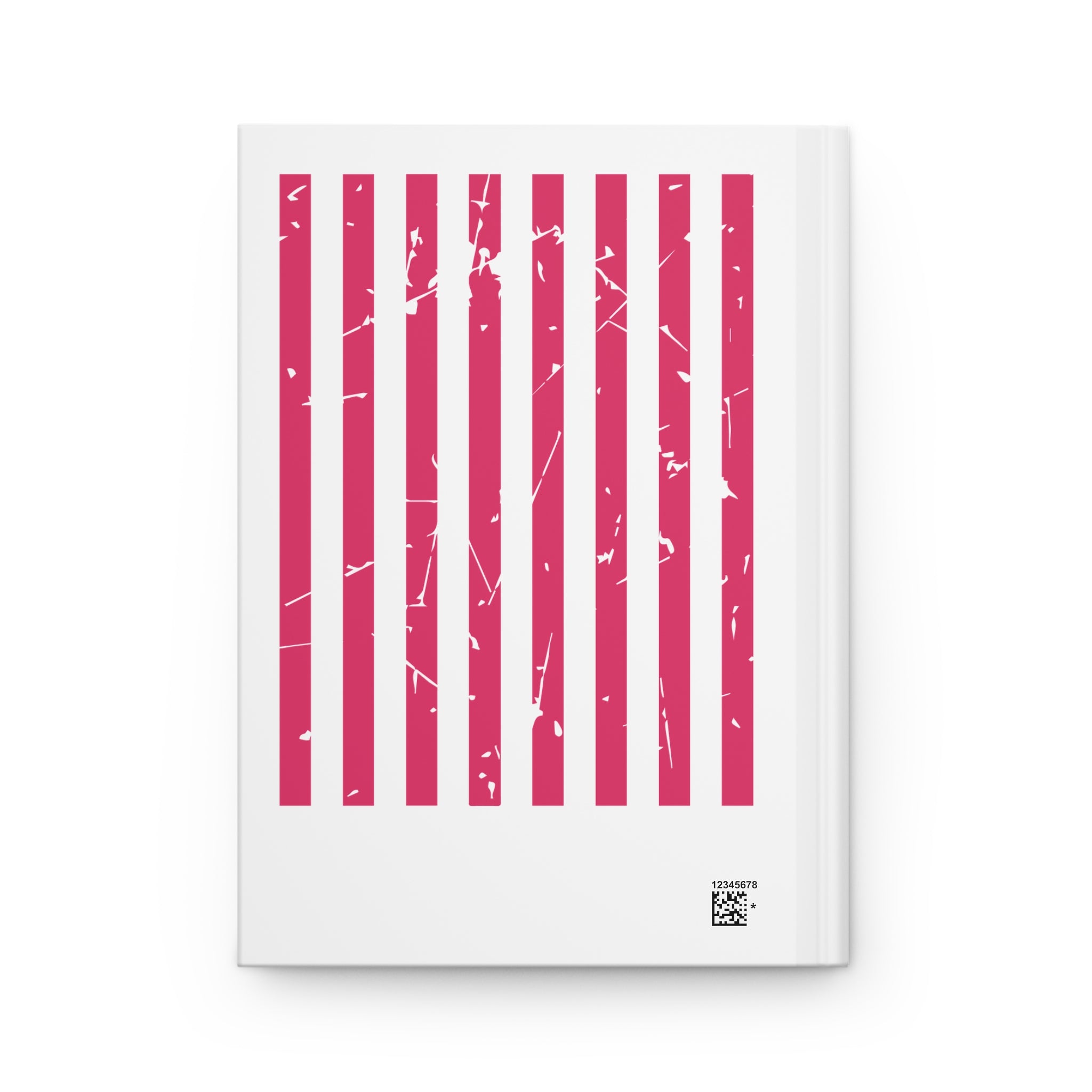 God Is Good Hardcover Journal — Pink Stripes, Leopard Bow Christian Notebook (Psalm 34:8)
