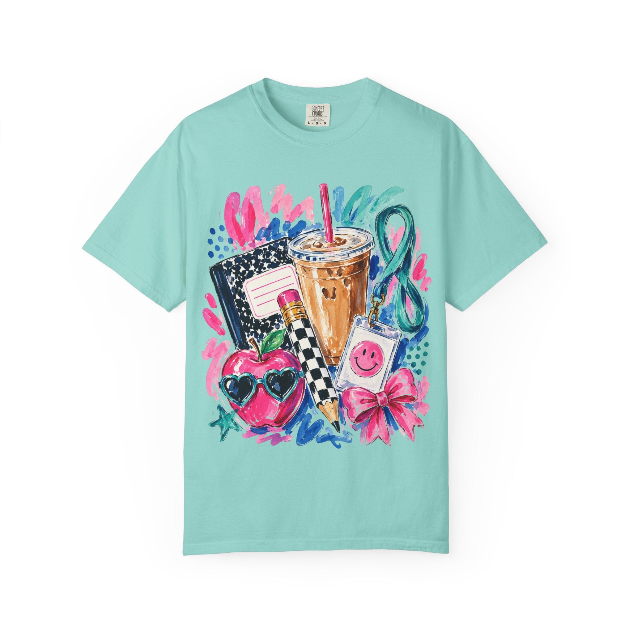 Retro Doodle Tee — Cute 90s Snack & Accessories Graphic T-Shirt