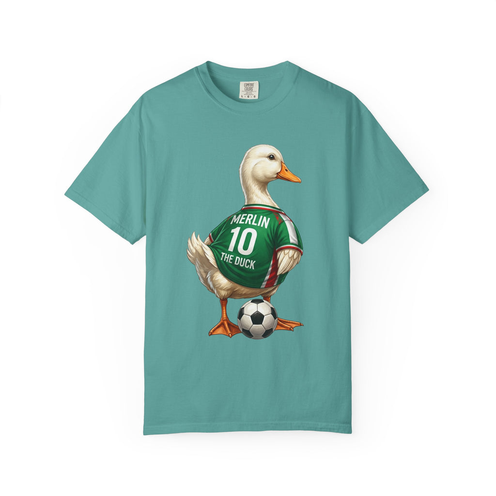 Merlin the Duck Mexican Soccer Mascot T-Shirt — World Cup Fan Tee