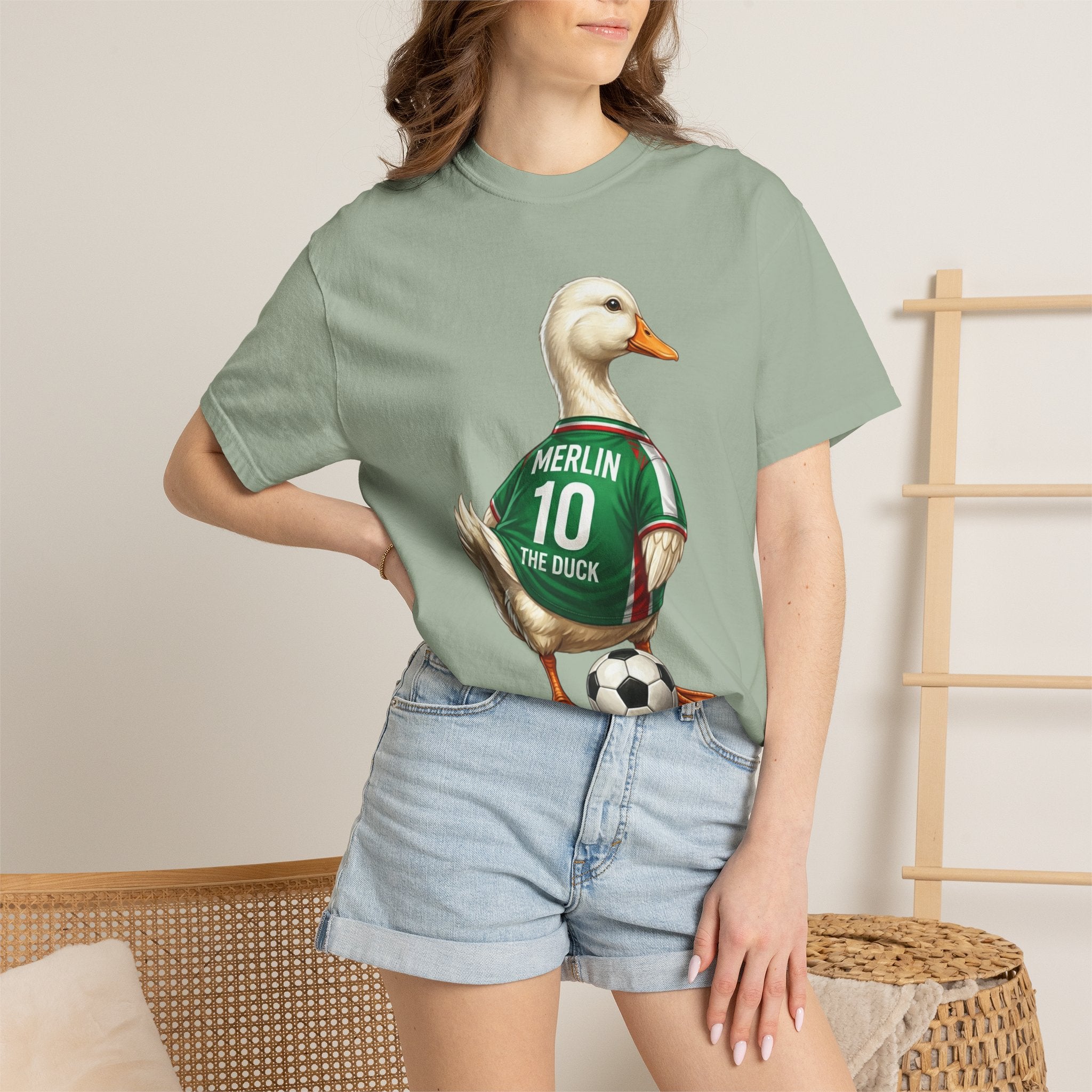 Merlin the Duck Mexican Soccer Mascot T-Shirt — World Cup Fan Tee