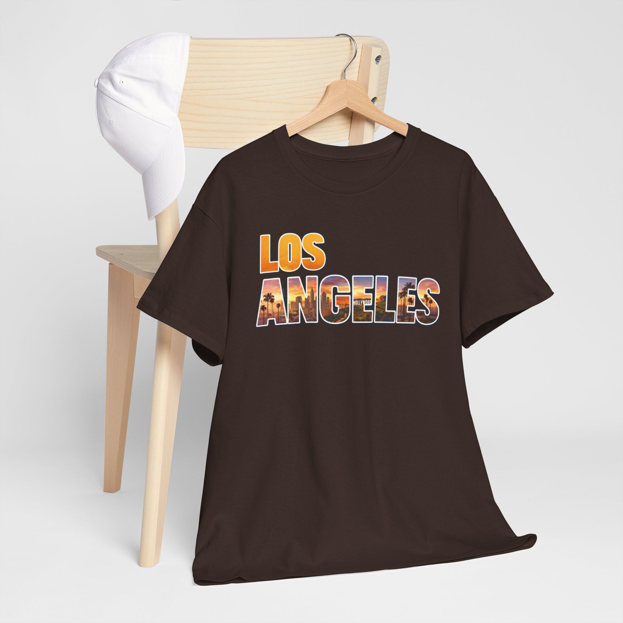 Los Angeles Sunset Tee — Vintage City Skyline Graphic T-Shirt