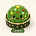 Christmas Dumplings Steamed Stuffed Bun Toy Glitter Mud Fun Decompression Toy Funny Stress Anxiety Relief Squeeze Prank Toy 1Pcs