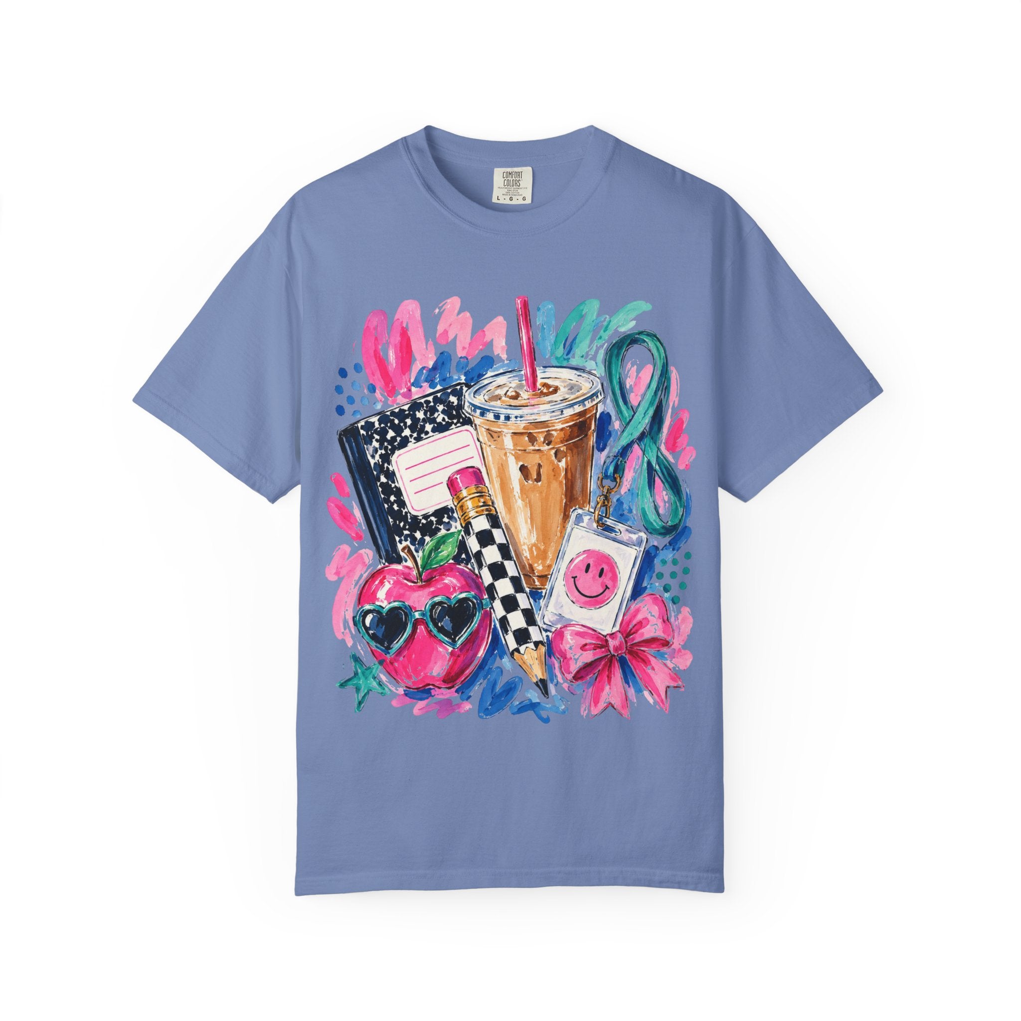 Retro Doodle Tee — Cute 90s Snack & Accessories Graphic T-Shirt