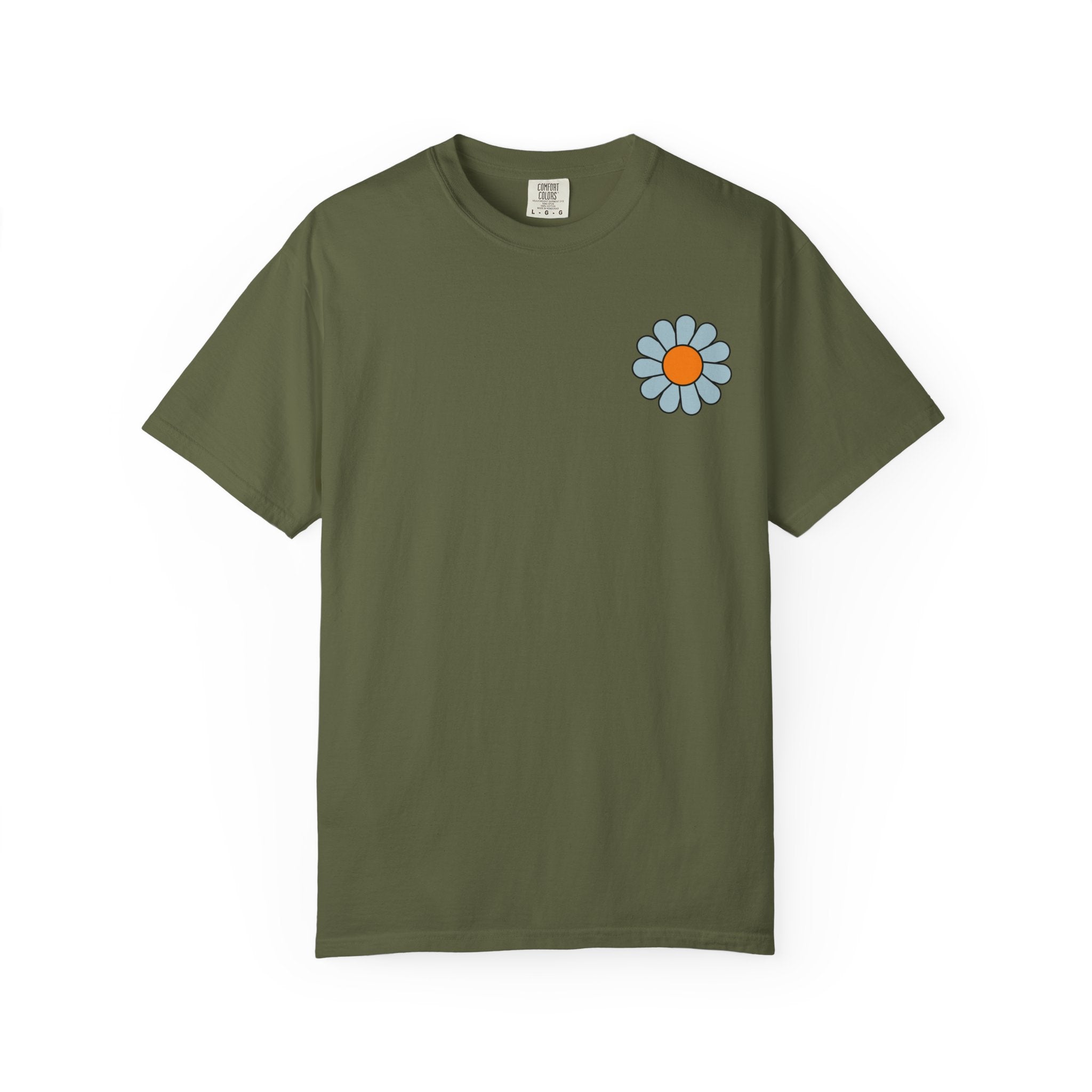 Faith Flower T‑Shirt — “I Sought The Lord And He Heard” Vintage Floral Tee