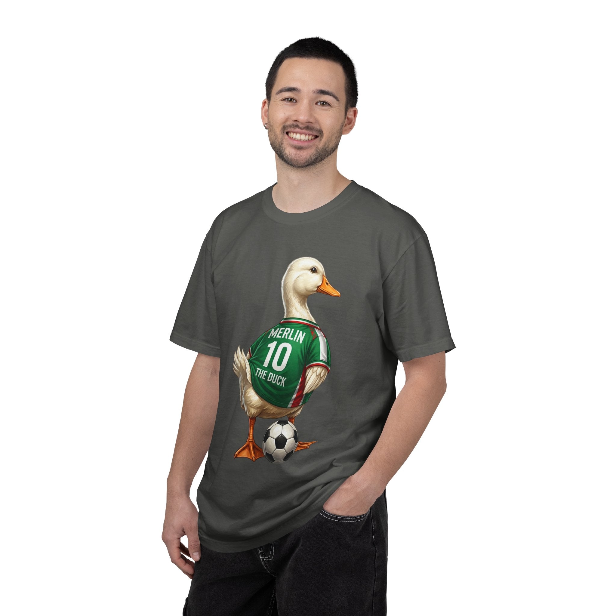 Merlin the Duck Mexican Soccer Mascot T-Shirt — World Cup Fan Tee