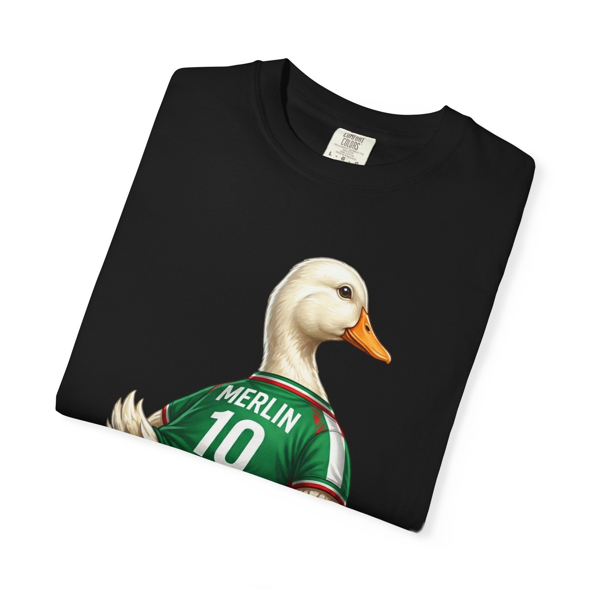 Merlin the Duck Mexican Soccer Mascot T-Shirt — World Cup Fan Tee