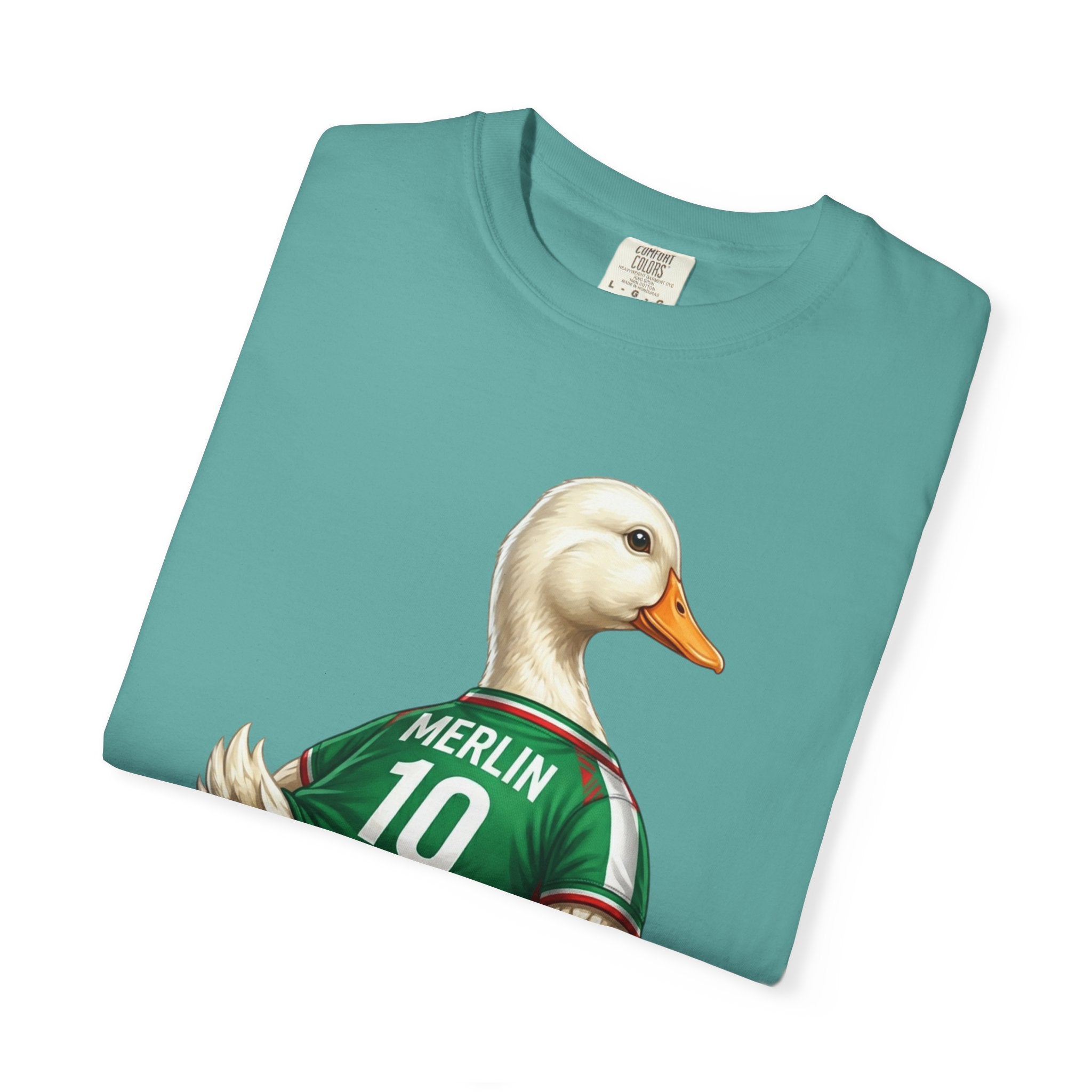 Merlin the Duck Mexican Soccer Mascot T-Shirt — World Cup Fan Tee