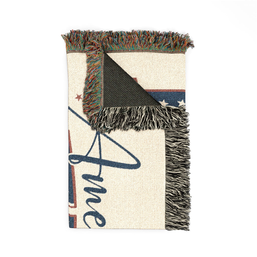 America 1776 Woven Blanket - 250 Years of Freedom Patriotic Throw