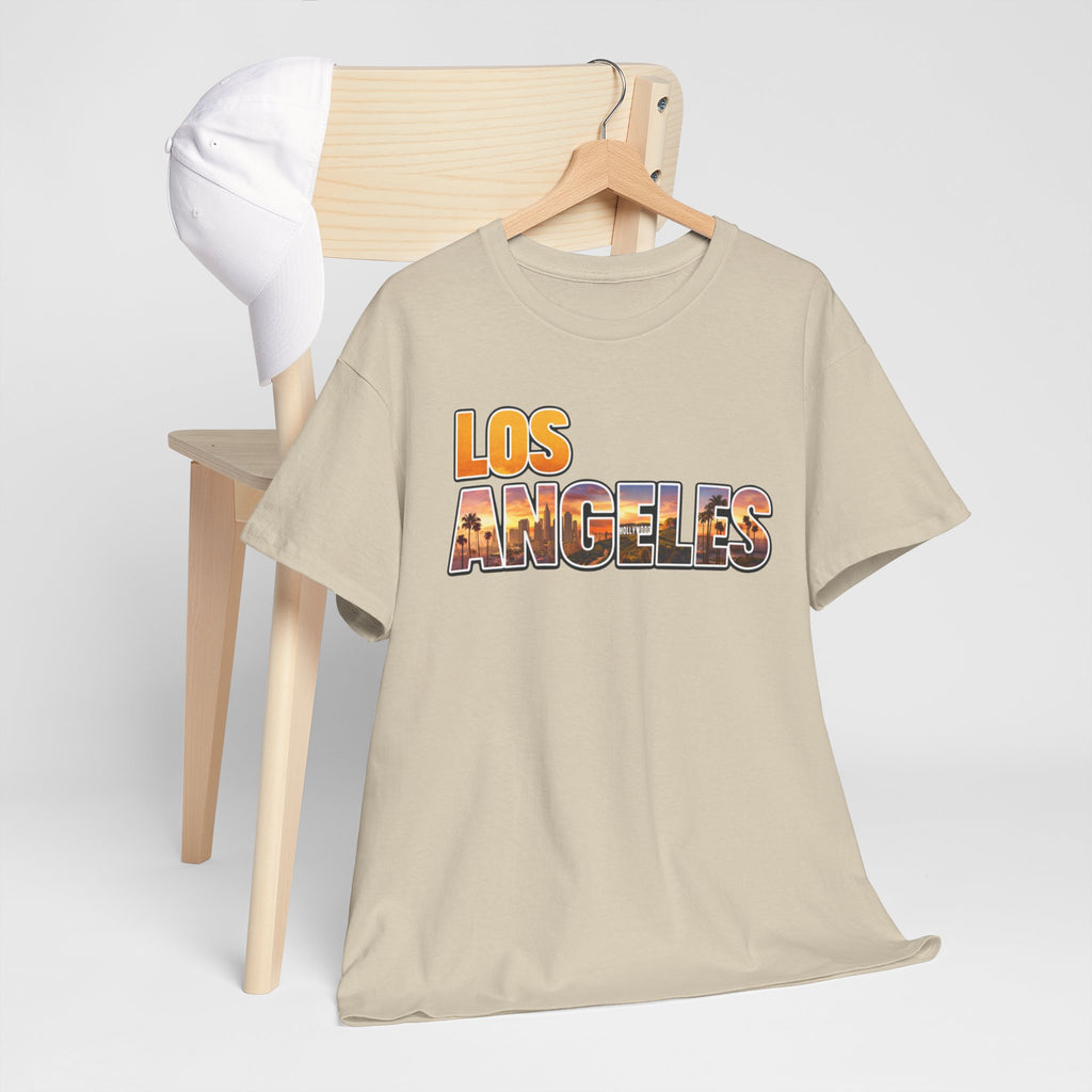 Los Angeles Sunset Tee — Vintage City Skyline Graphic T-Shirt