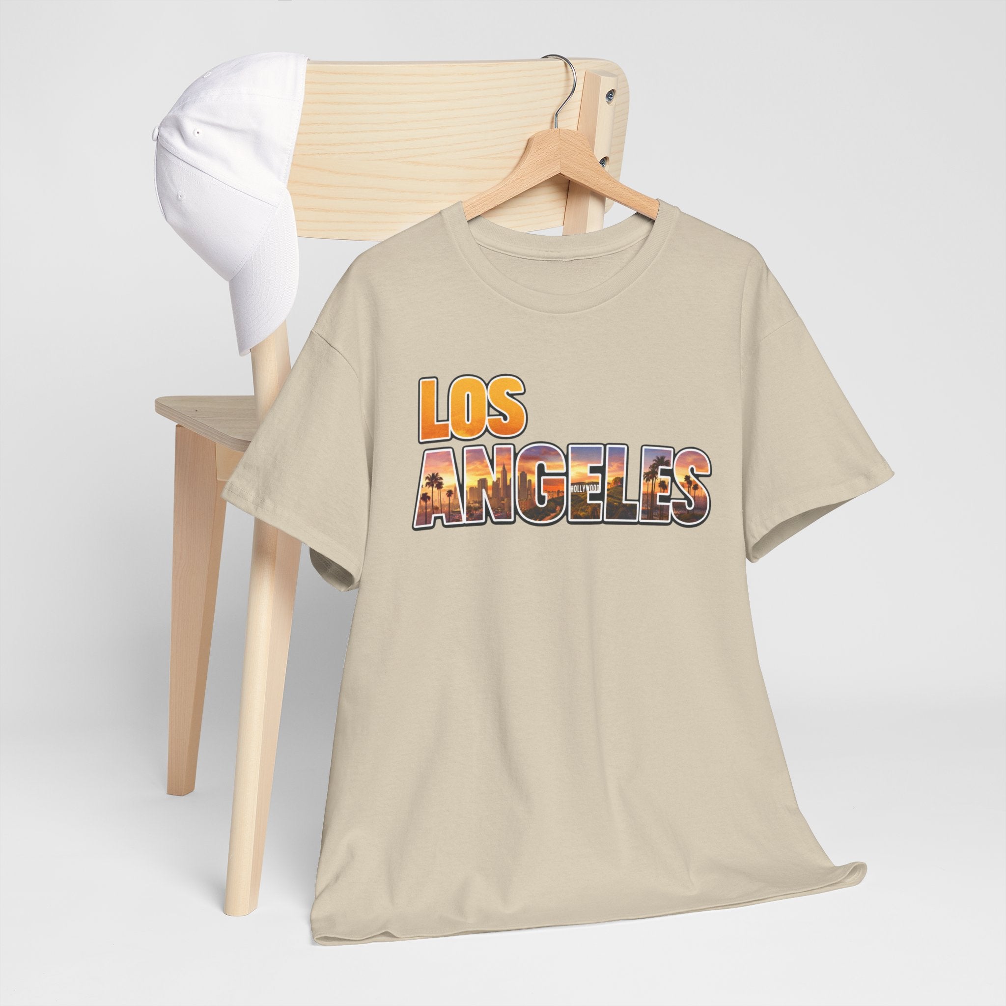 Los Angeles Sunset Tee — Vintage City Skyline Graphic T-Shirt