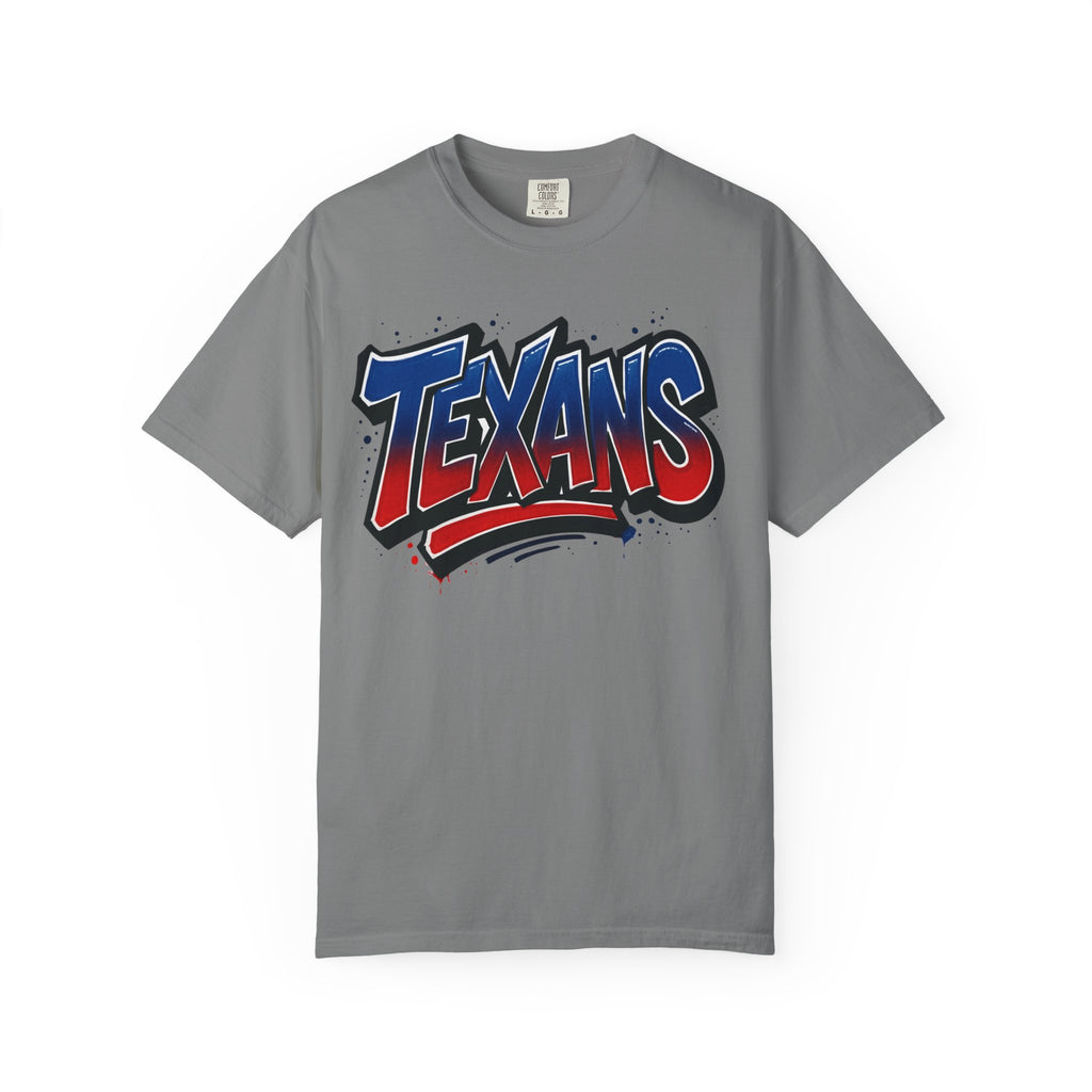 Texans Graphic T-Shirt — Red, White & Blue Bull Football Tee