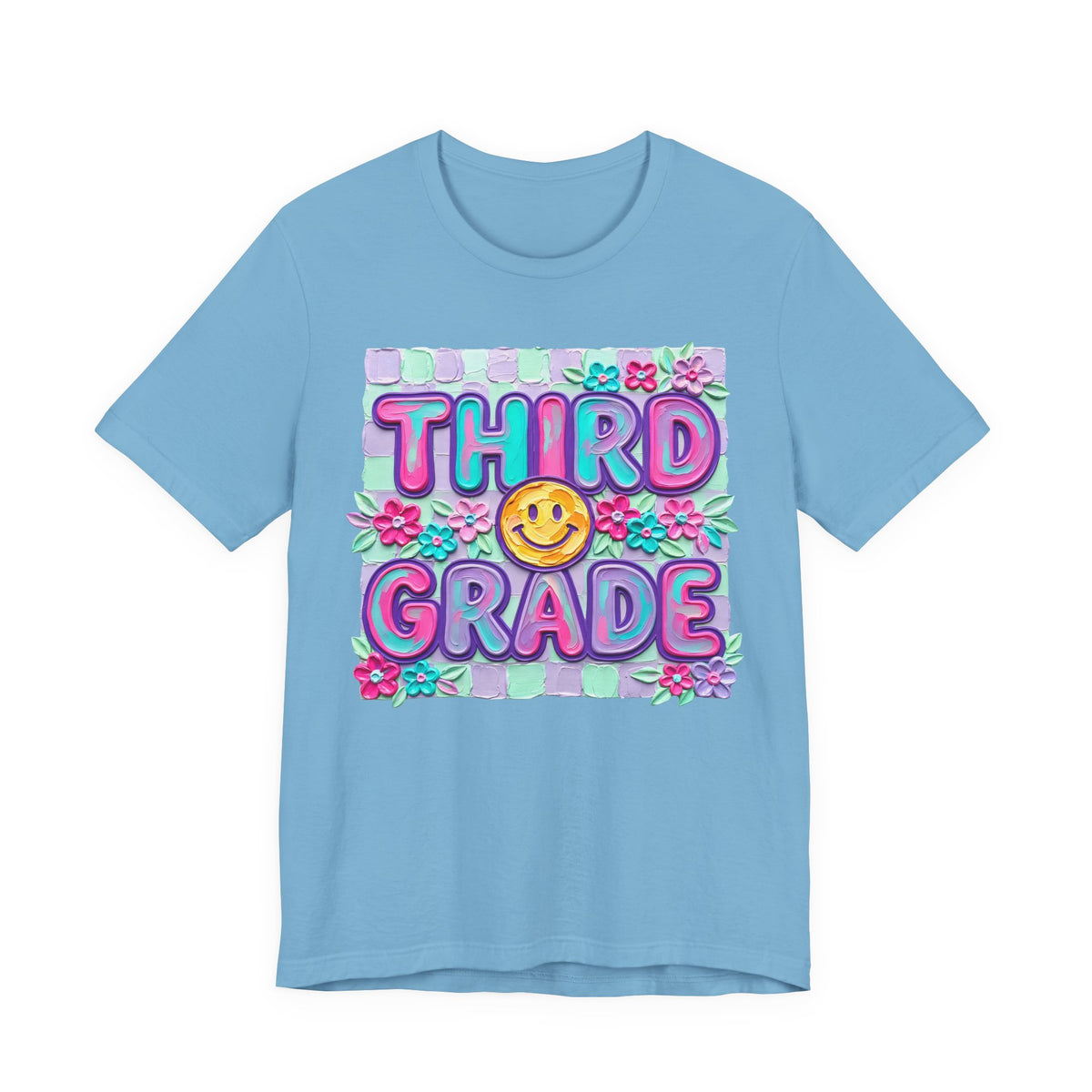 Third Grade Smiley Tee — Cute Back-to-School Kids T-Shirt
