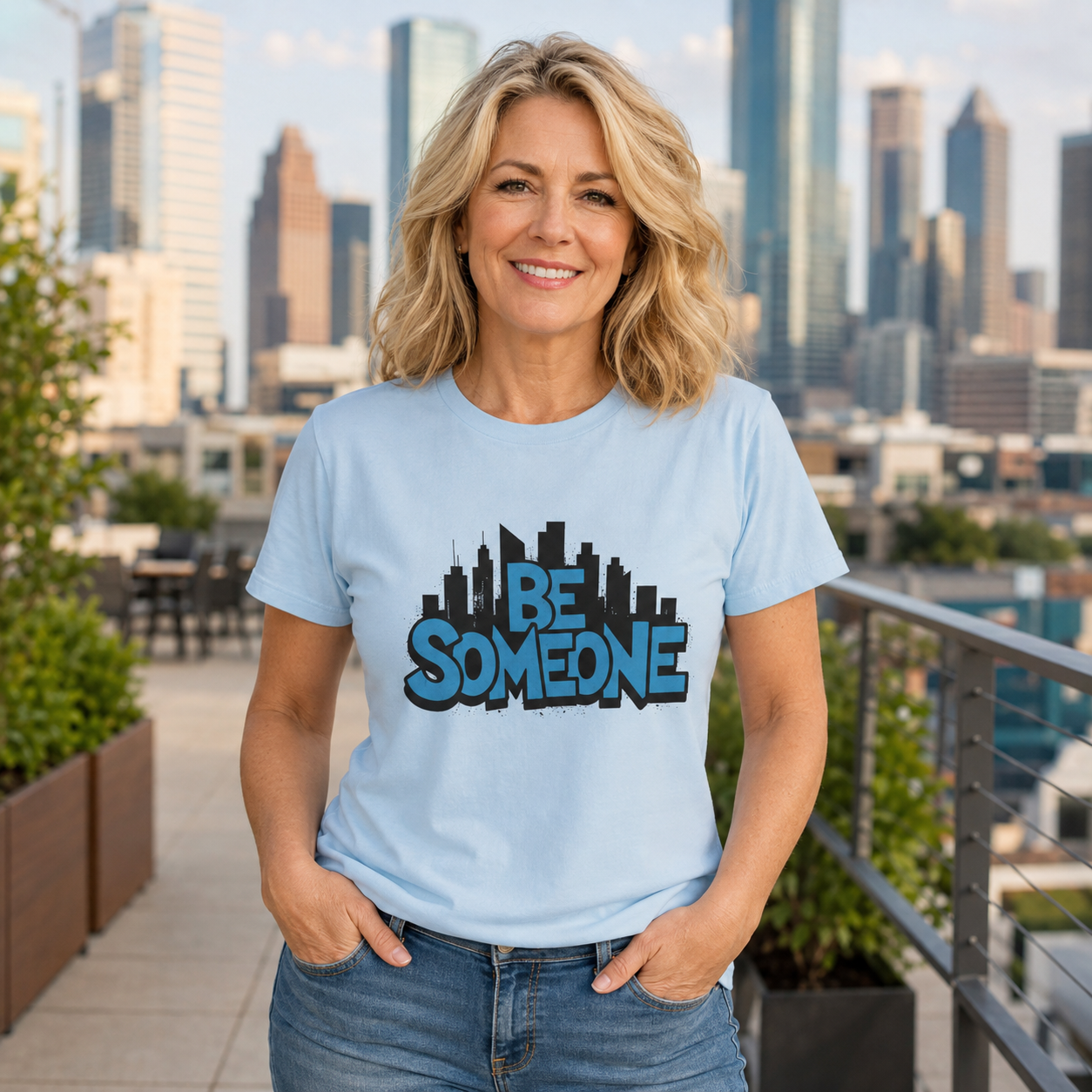 Be Someone Houston Graffiti T-Shirt — 'Be Someone' Overpass Street Art Tee