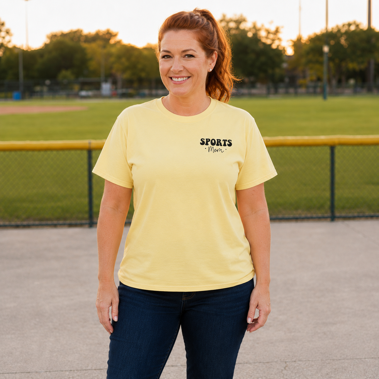 T-Shirt — “Sorry, I Can't My Kid Has Practice” Sports Mom Tee